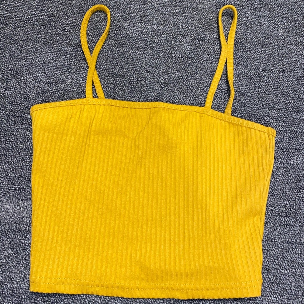 mustard yellow box tank